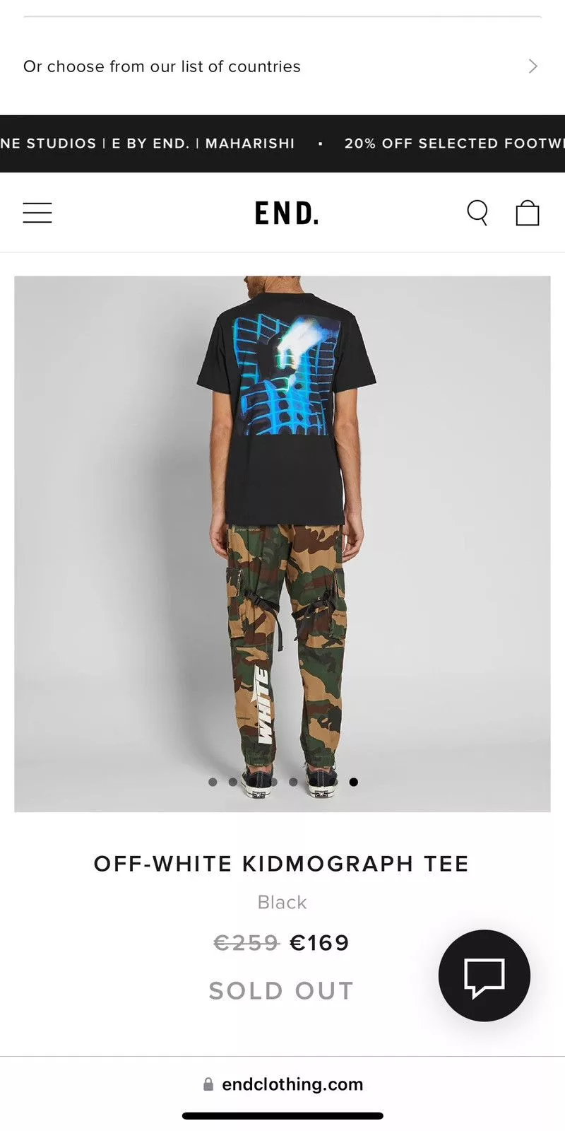 Off-White Short Sleeve T Shirts Off-White × Virgil Abloh OFF-WHITE KIDMOGRAPH TEE Black