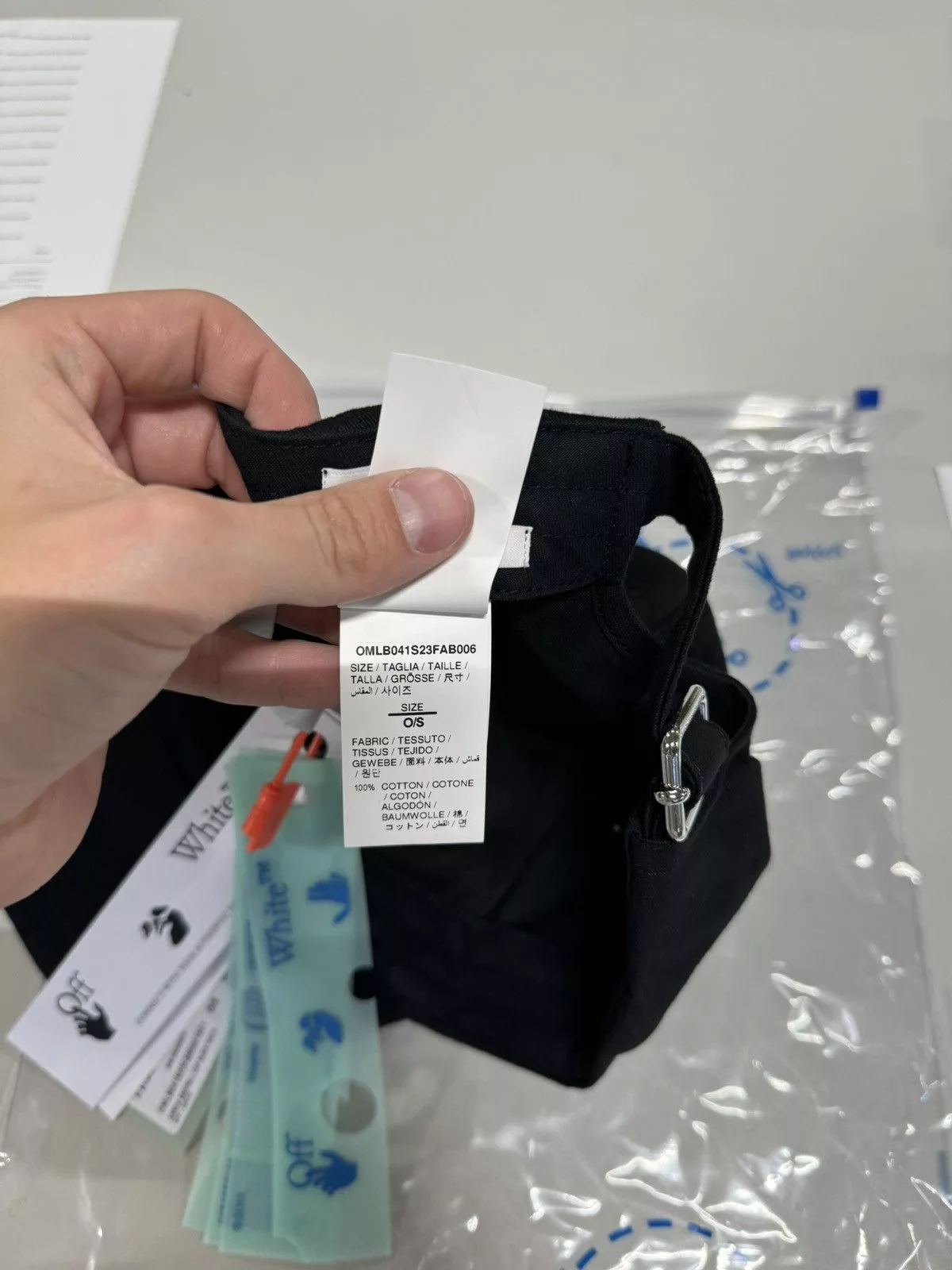 Off-White Hats Off-White Arrow Embroidery Baseball Cap NEW 350$ Black