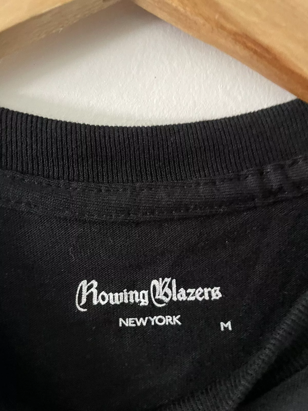Rowing Blazers Short Sleeve T Shirts ROWING BLAZERS AAD TEE Black