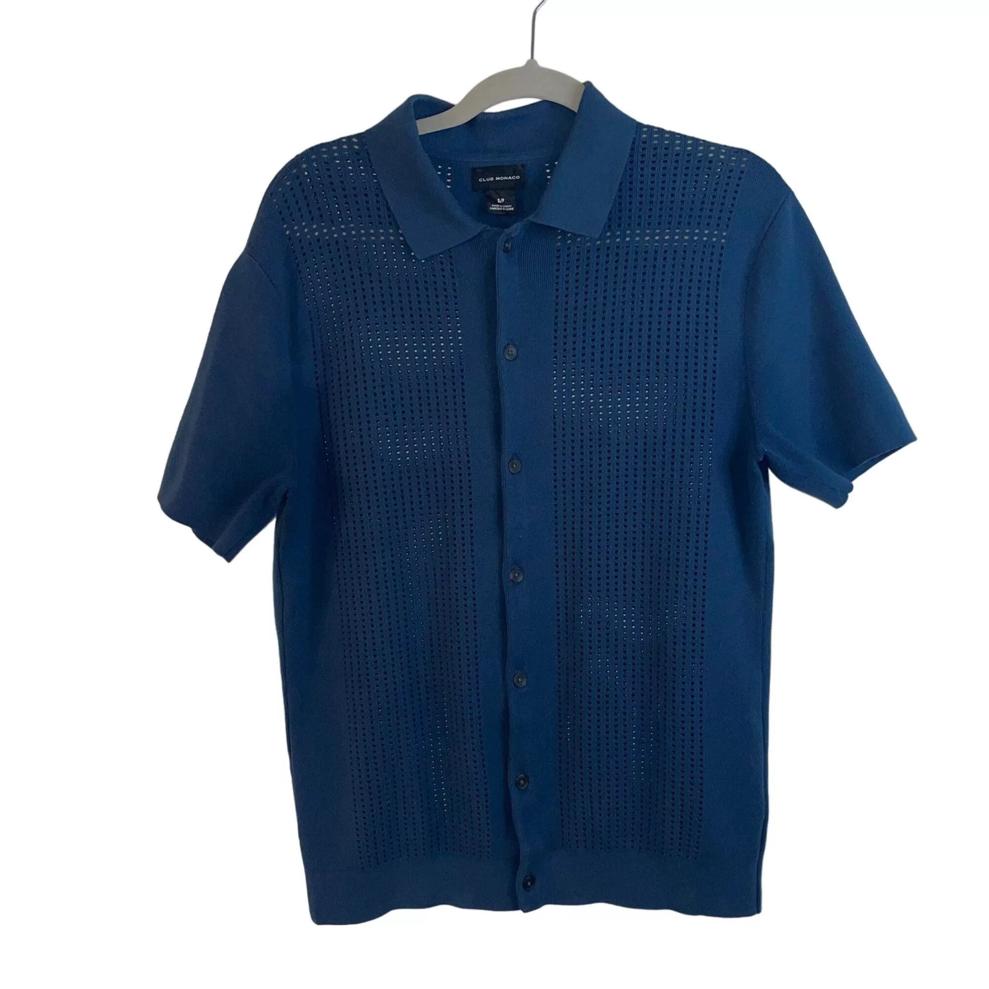 Club Monaco Shirts Button Ups Club Monaco Mens Shirt Sweater Size Small Blue