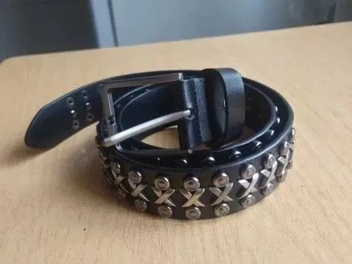Leather Belts X Rivet Split Leather Belt Black Streetwear