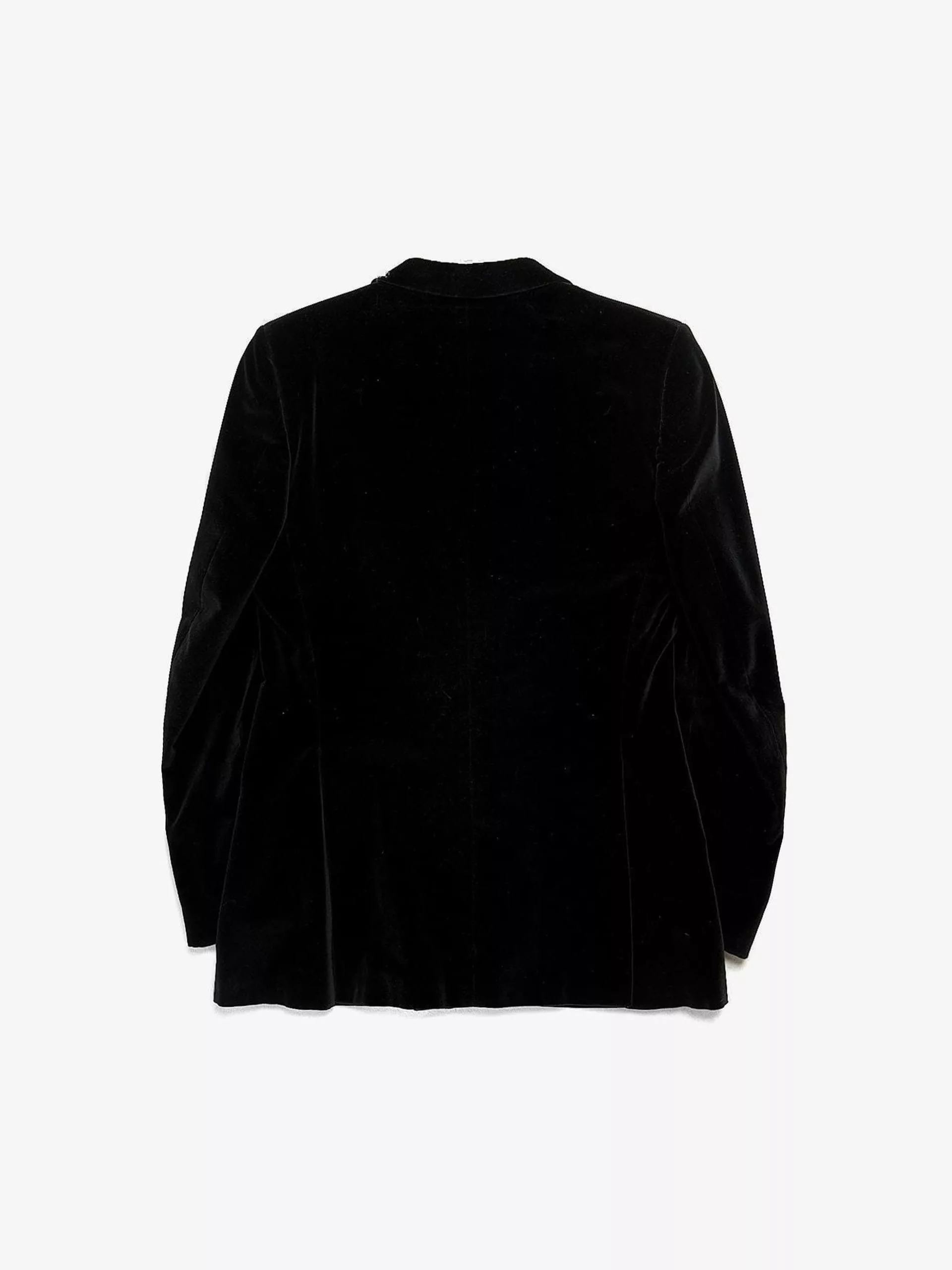 Gucci Light Jackets Gucci Black Velour Cotton Blazer Jacket