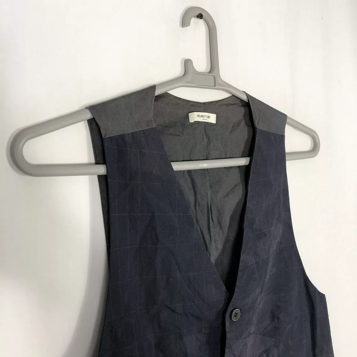 Helmut Lang Vests ❤️Authentic❤️Helmut Lang Dark Splash Abstract Buttons Vests Blue