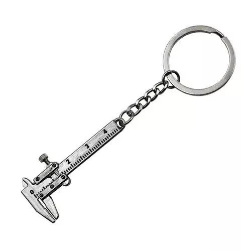 Other Jewelry Watches Other Vernier Caliper Ruler Keychain Silver Streetwear