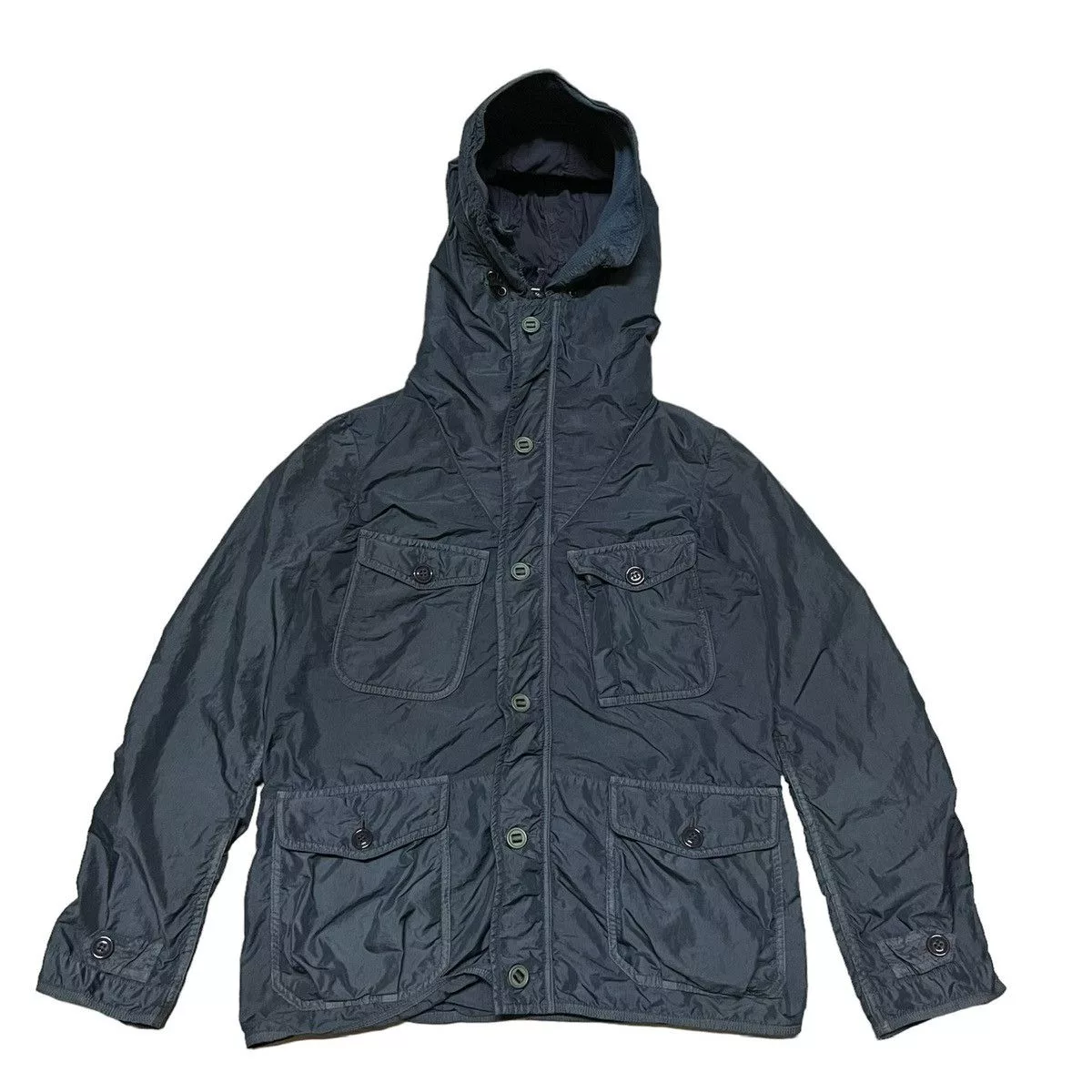 Japanese Brand Light Jackets Japanese Brand Hippocampus Multipockets Light Jacket Green Streetwear
