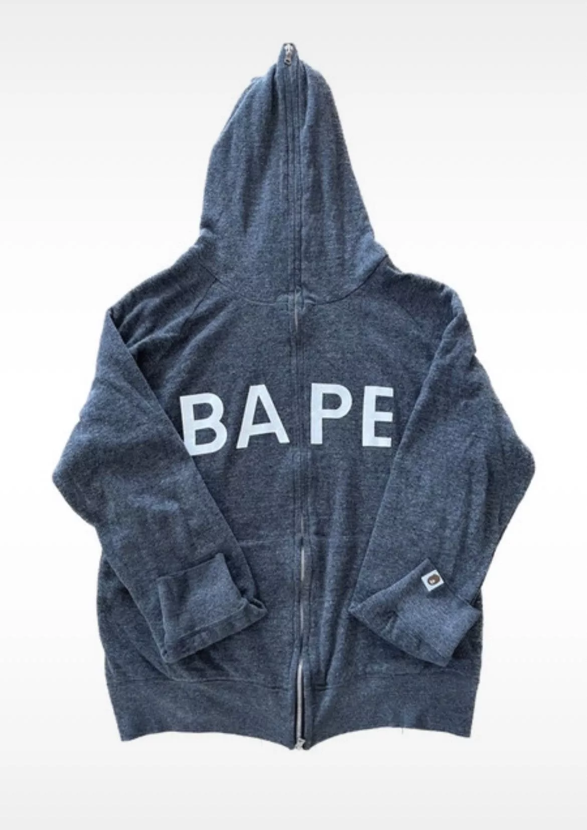 Bape Sweatshirts Hoodies Bape Full Zip Hoodie Gray