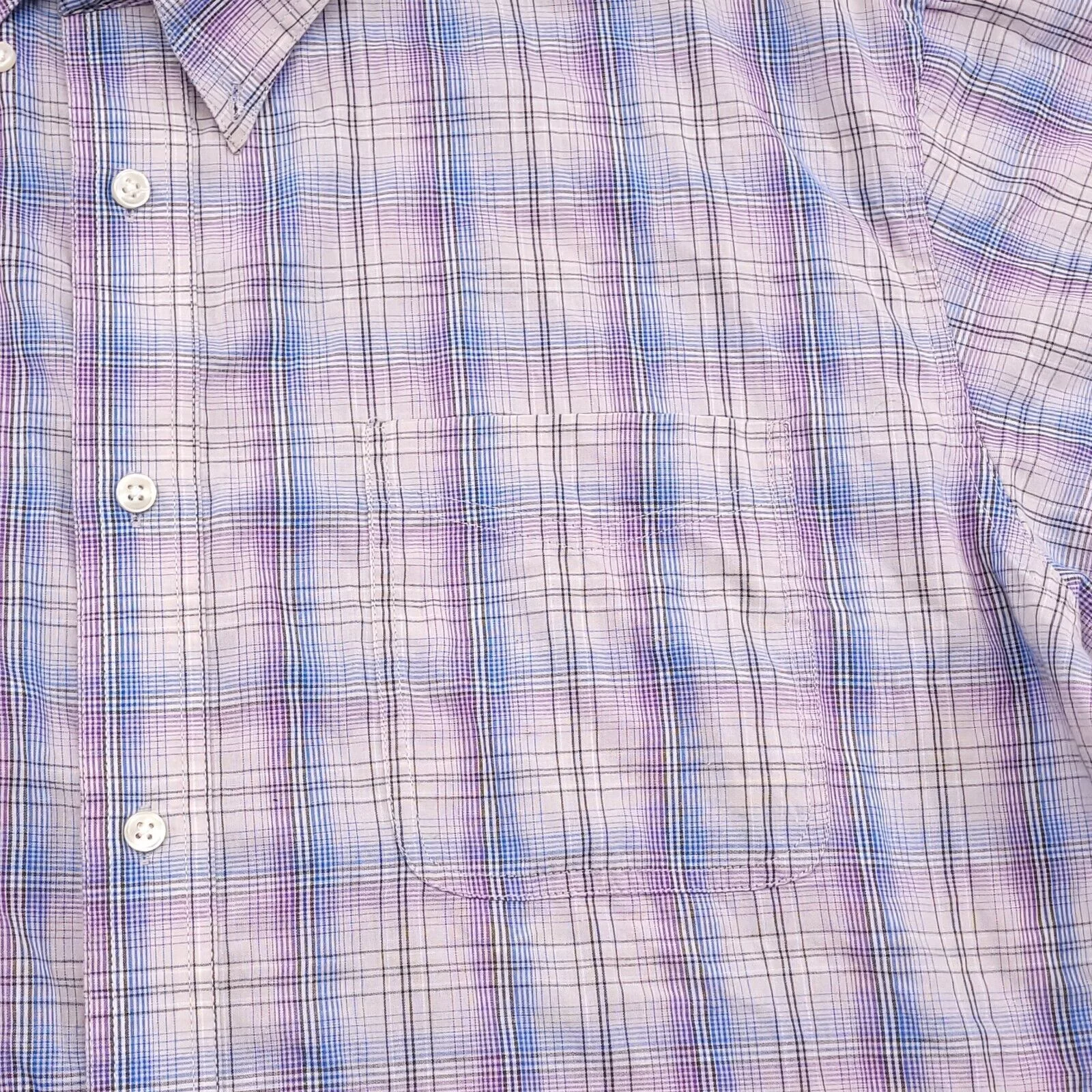 Wrangler Shirts Button Ups Wrangler Casual Button Up Shirt Men Size Extra Large XL Blue