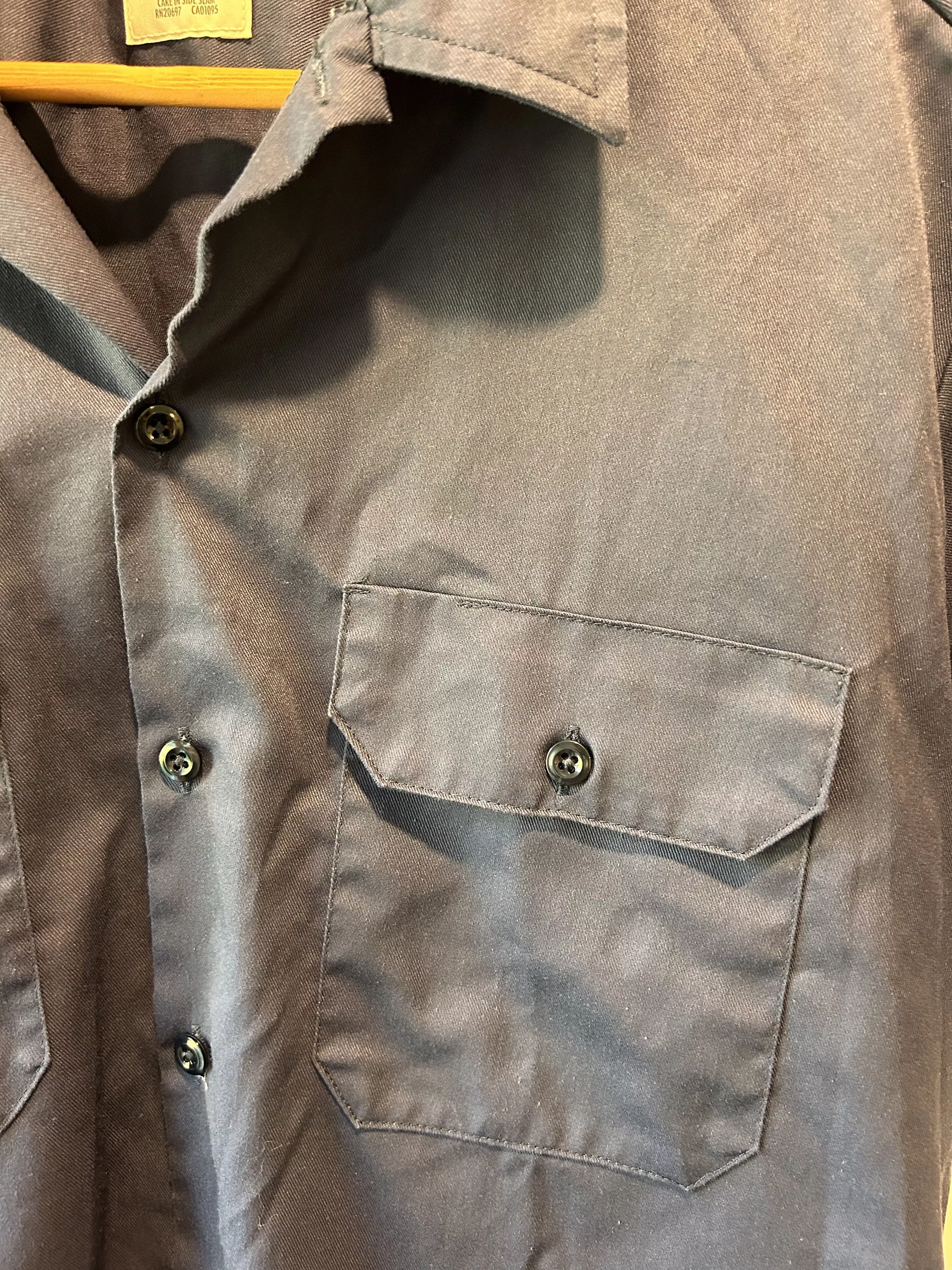 Dickies Shirts Button Ups Dickies Men's Short Sleeve Button Up Blue