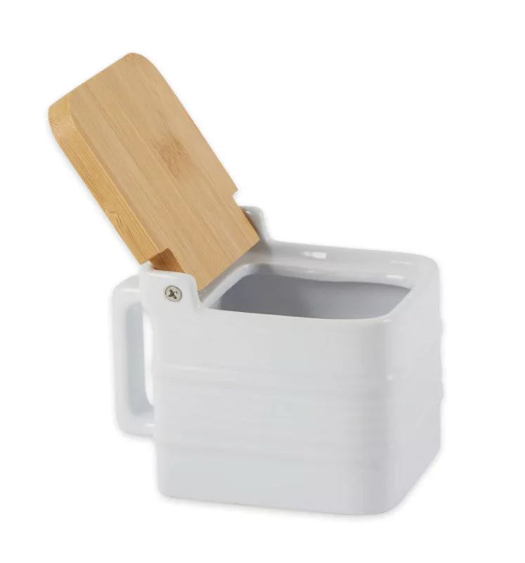 Stoneware Salt Box