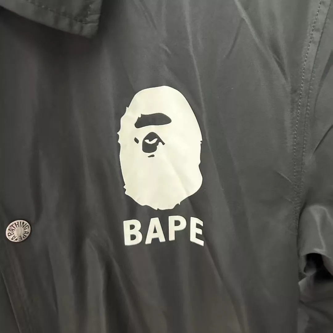 Bape Light Jackets BAPE LONG JACKET Black