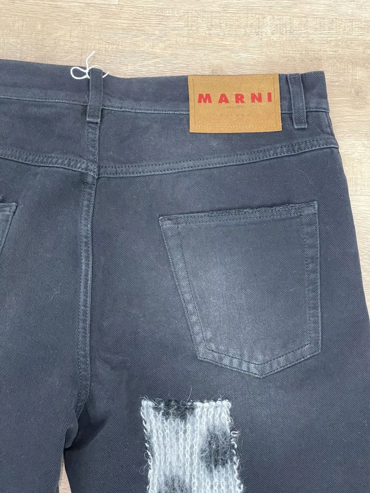 Marni Denim Marni Patch Jeans Black