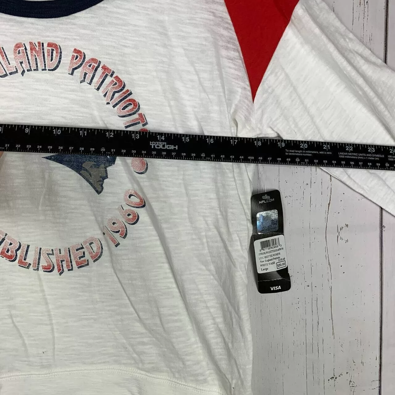 47 Brand Sweaters 47 Brand New England Patriots Large Pullover Sweater White New Women