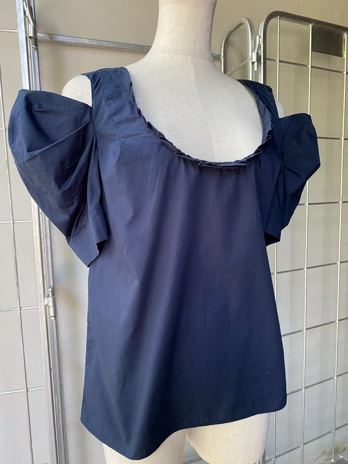 Miu Miu Blouses Miu miu navy blouse Blue
