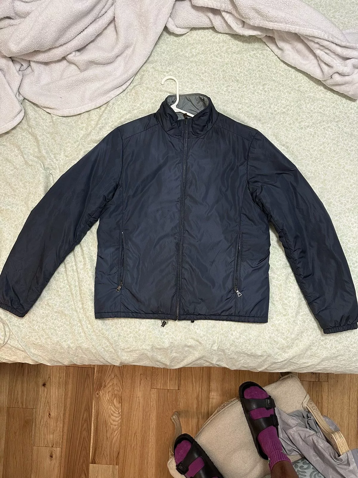 Prada Light Jackets Prada jacket reversible vintage Blue