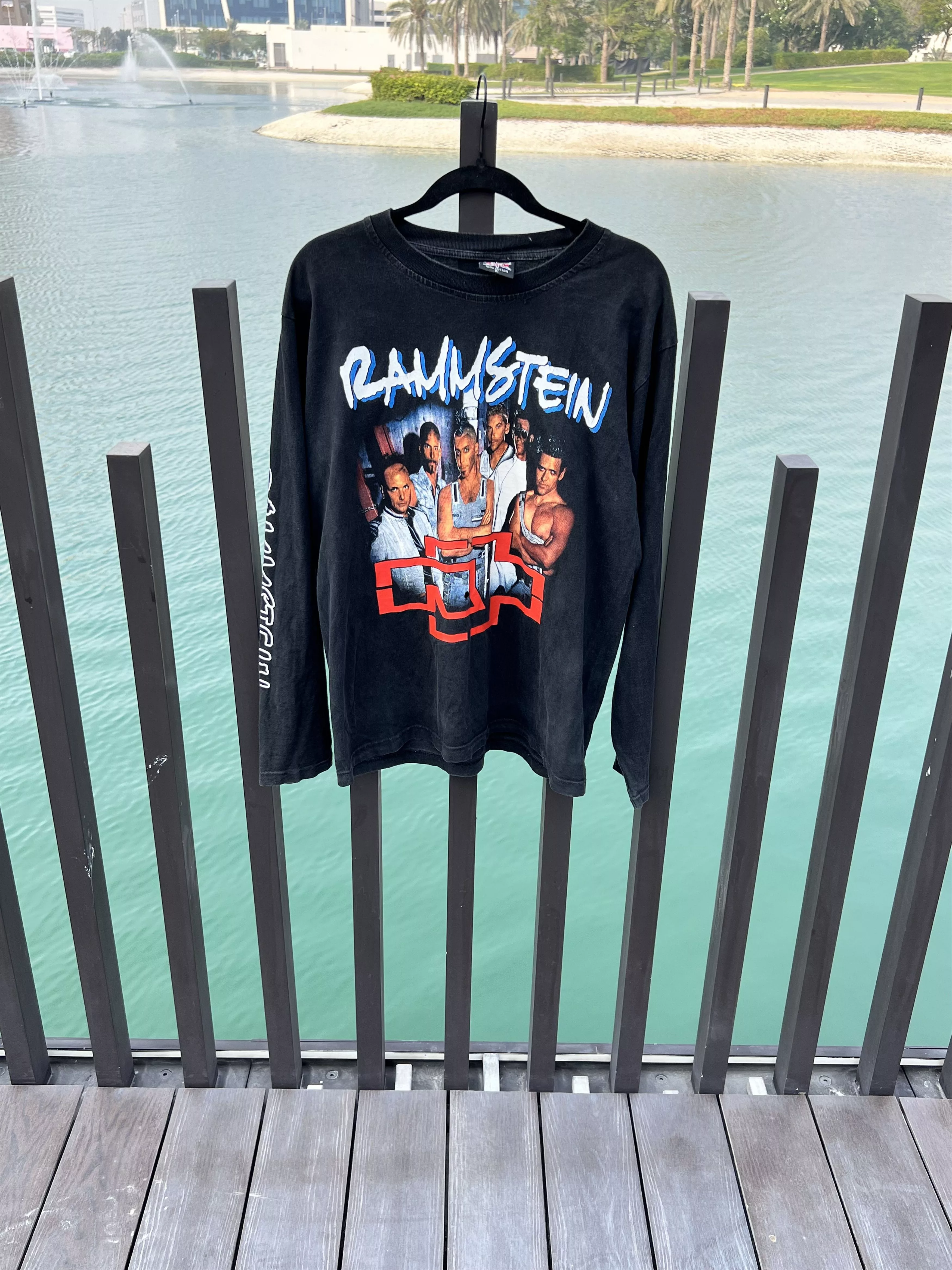 Vintage Long Sleeve T Shirts Vintage Sweatshirt Rammstein Black