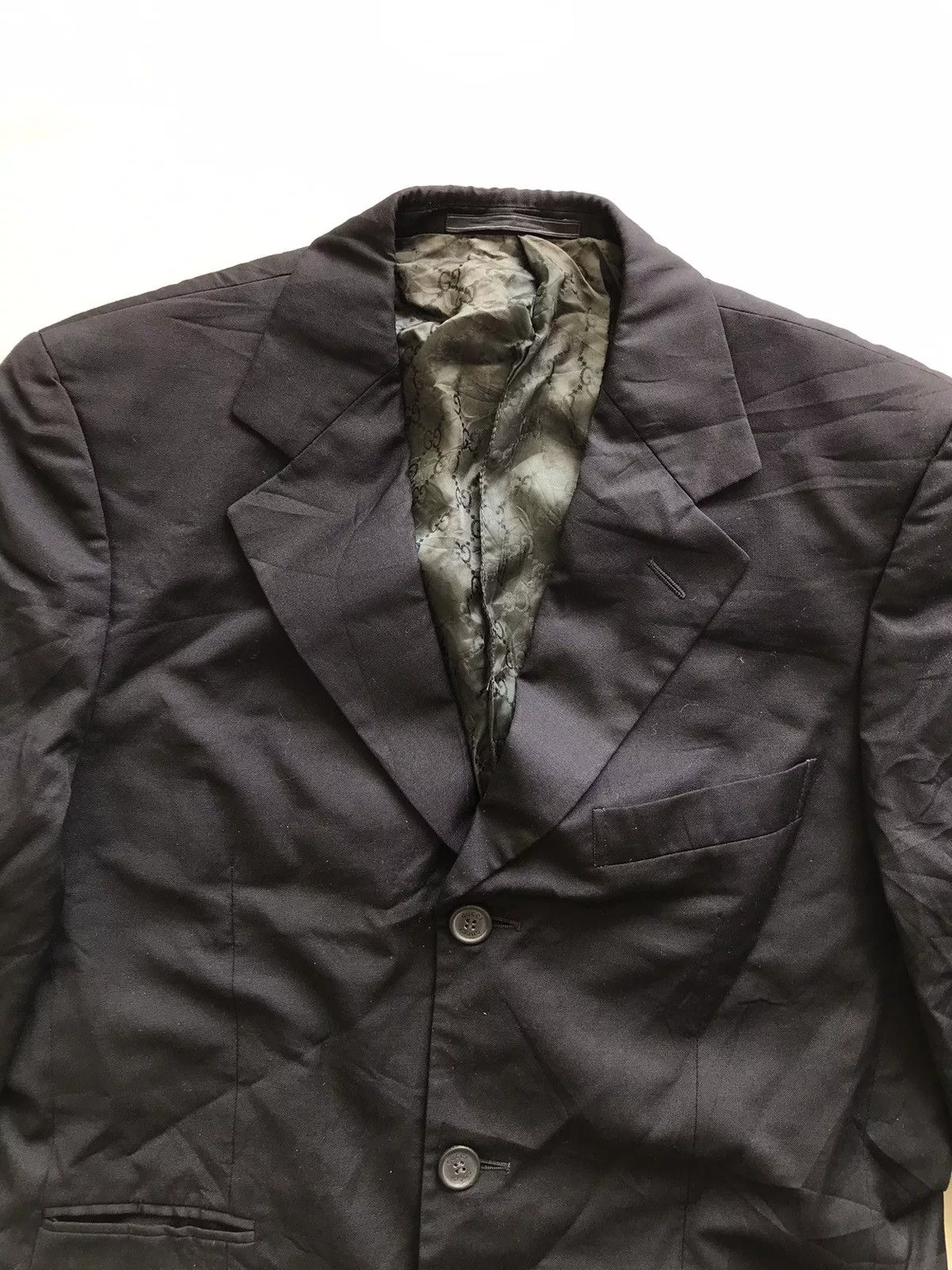 Gucci Light Jackets Vintage Gucci Blazer Suit Jacket Black