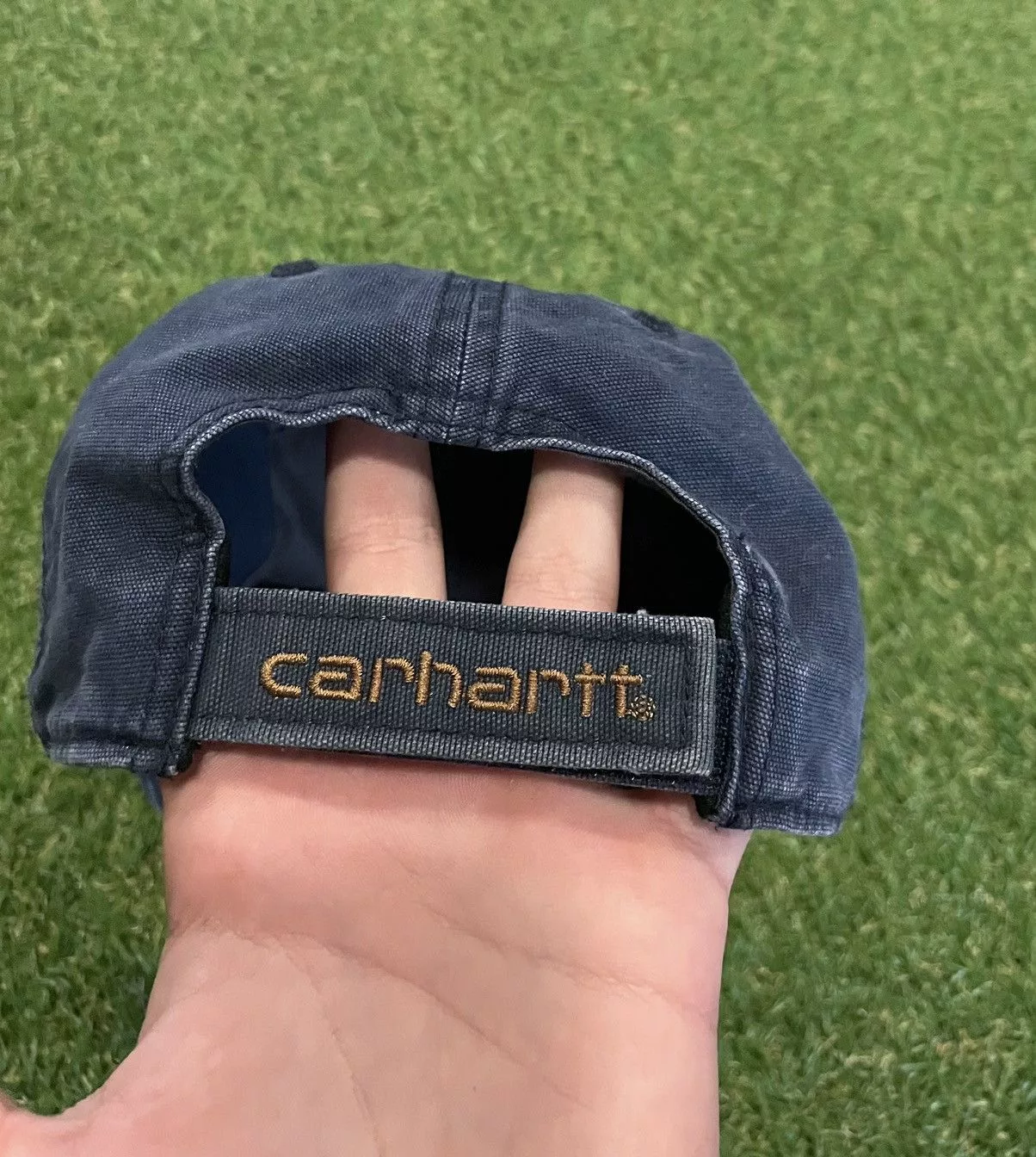 Carhartt Hats Carhartt × Vintage Vintage Cathartt cap distressed Blue