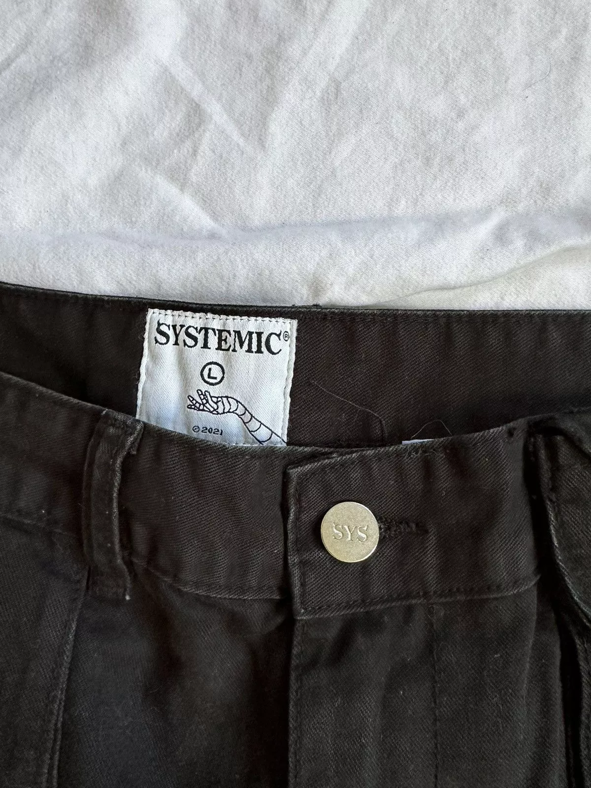 Systemic Casual Pants SYSTEMIC Black Cargo Pants Demon Lady