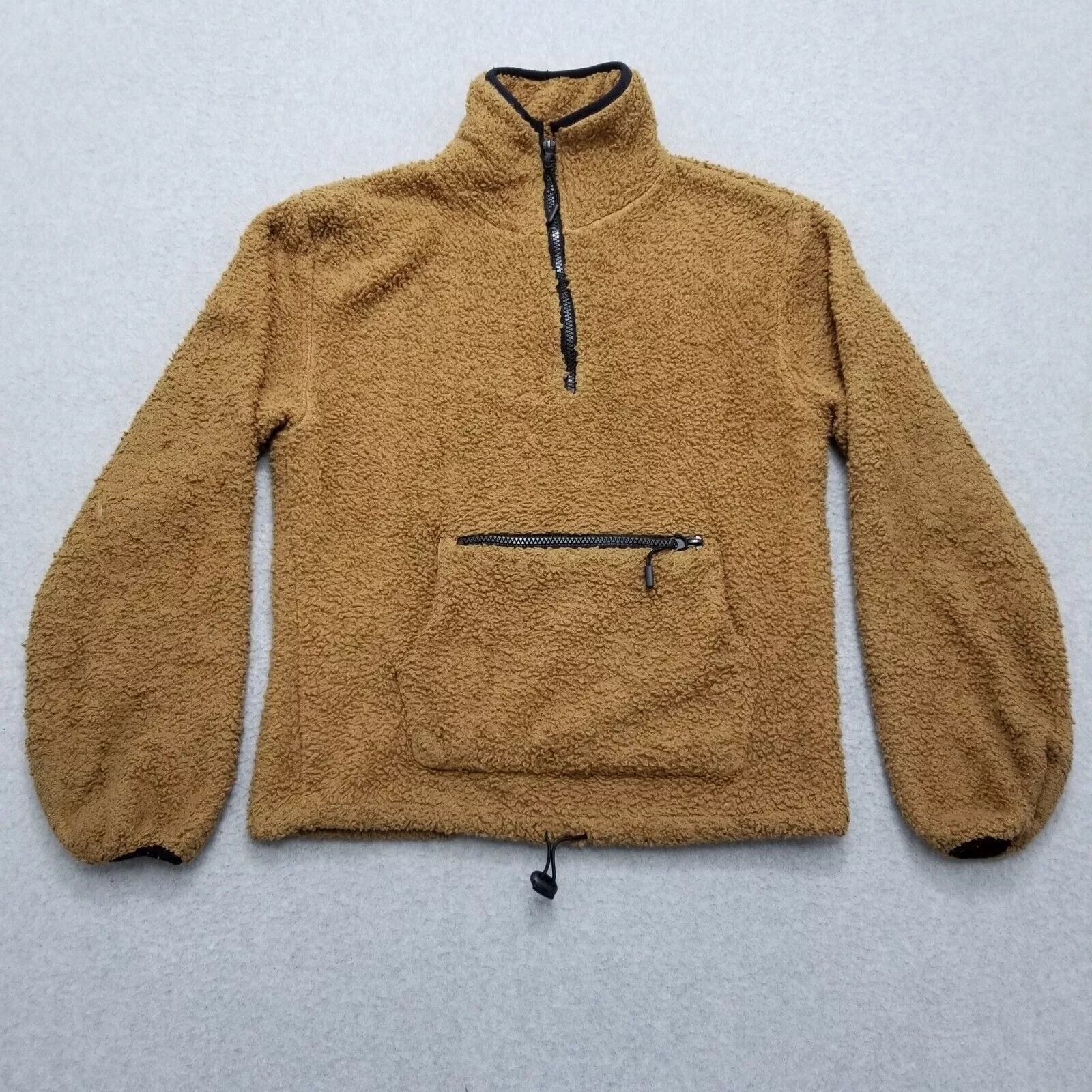 Other Jackets Other No Boundaries Sherpa Jacket Womens XS Pullover Mock Neck Brown