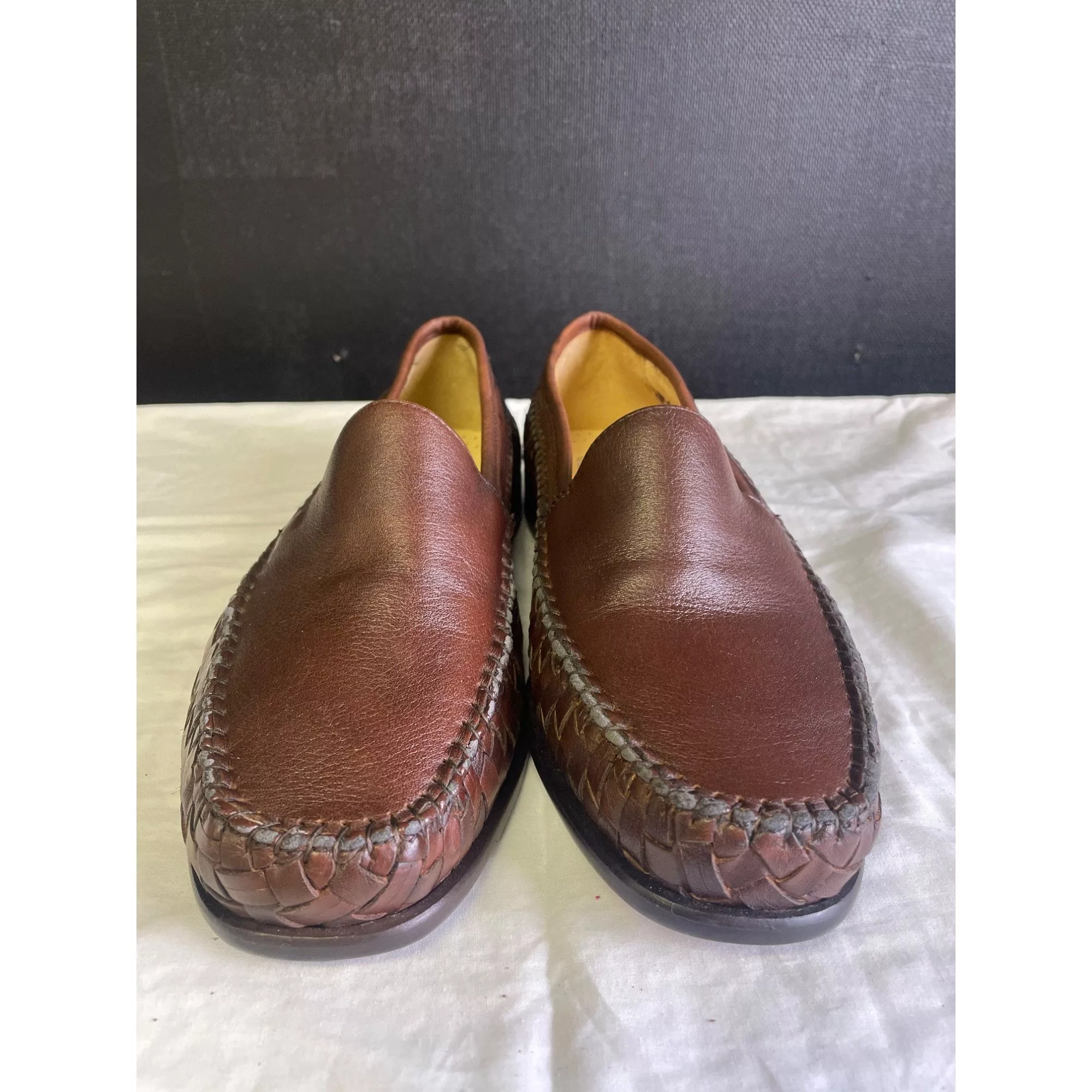 Other Slip Ons Other San Remo Italy Men's Brown Leather Shoes/ Slip on Loafers Si
