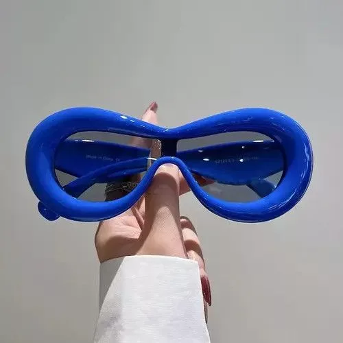 Electric Visual Glasses Electric Visual Blue Oval Candy Color Goggle Sun Glasses Multi Streetwear