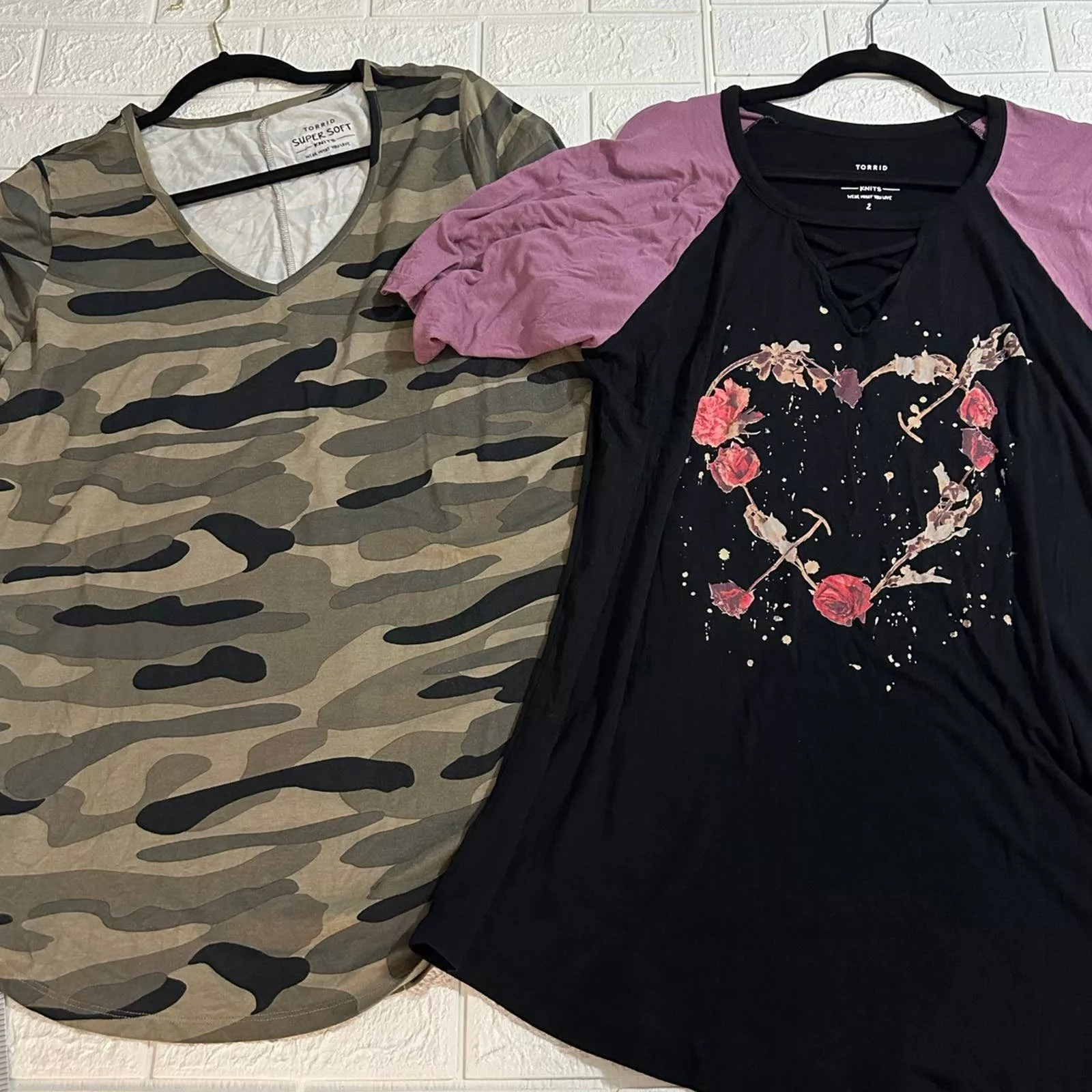 Other Blouses Other bundle of 2 torrid top size 2 Black