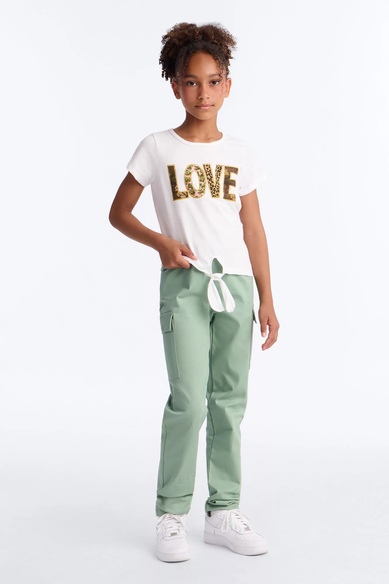 Mini Love Always Pant Set - White/combo