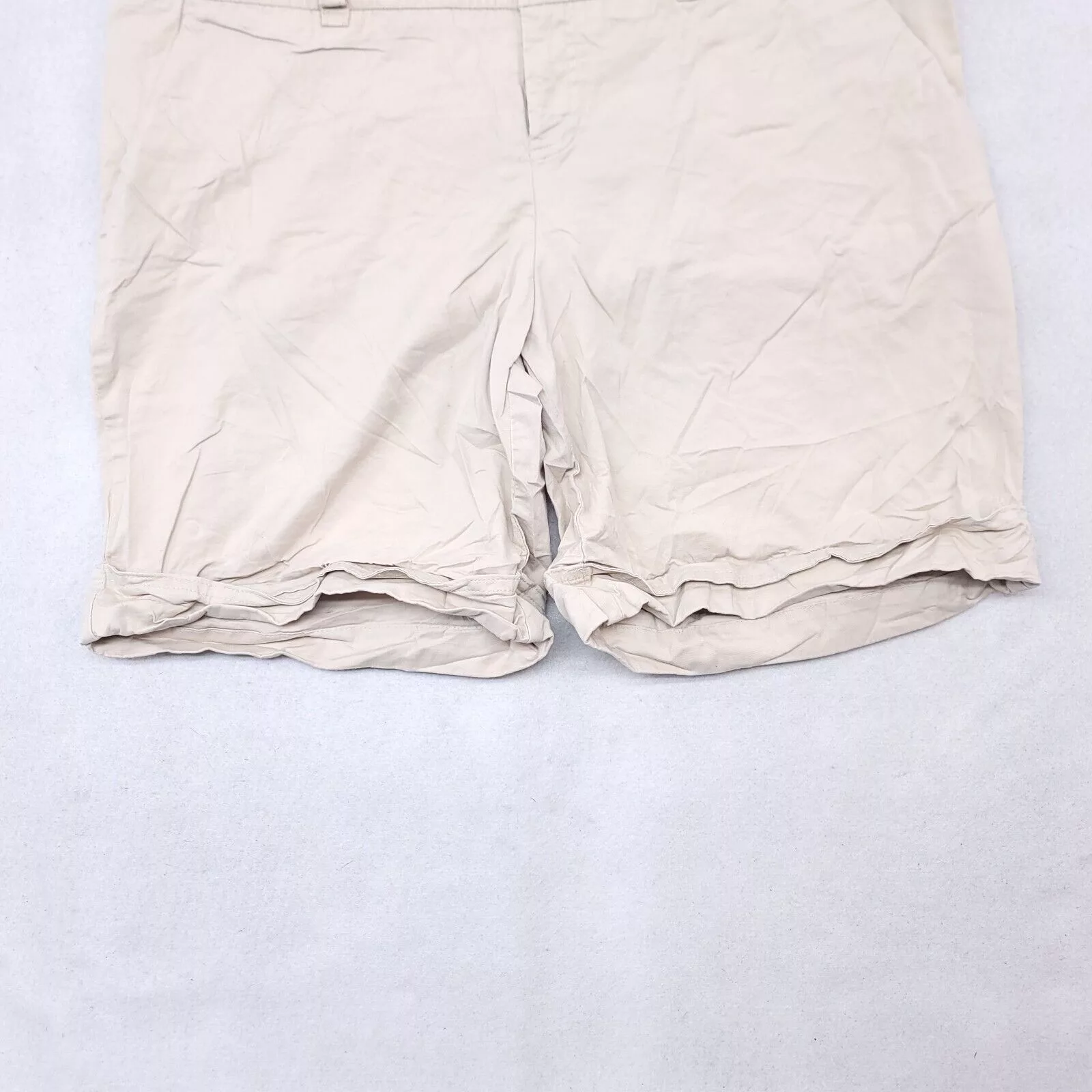 Mossimo Shorts Mossimo Button Zip Casual Chino Shorts Womens Size 14 Beige