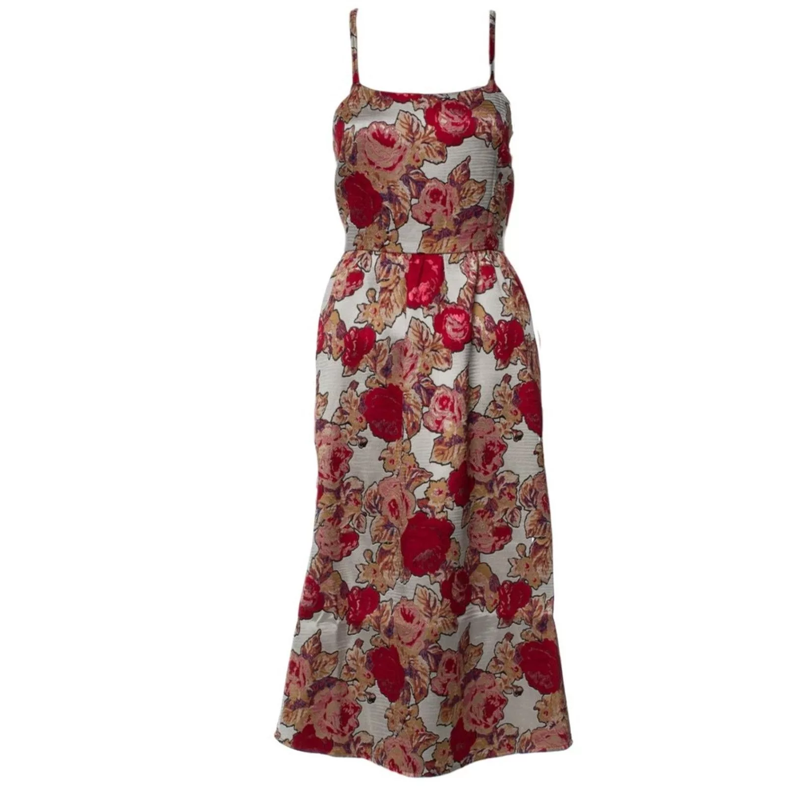 & Other Stories Midi Dresses & Other Stories RACHEL ANTONOFF Floral Print Midi Length Dress, S Red