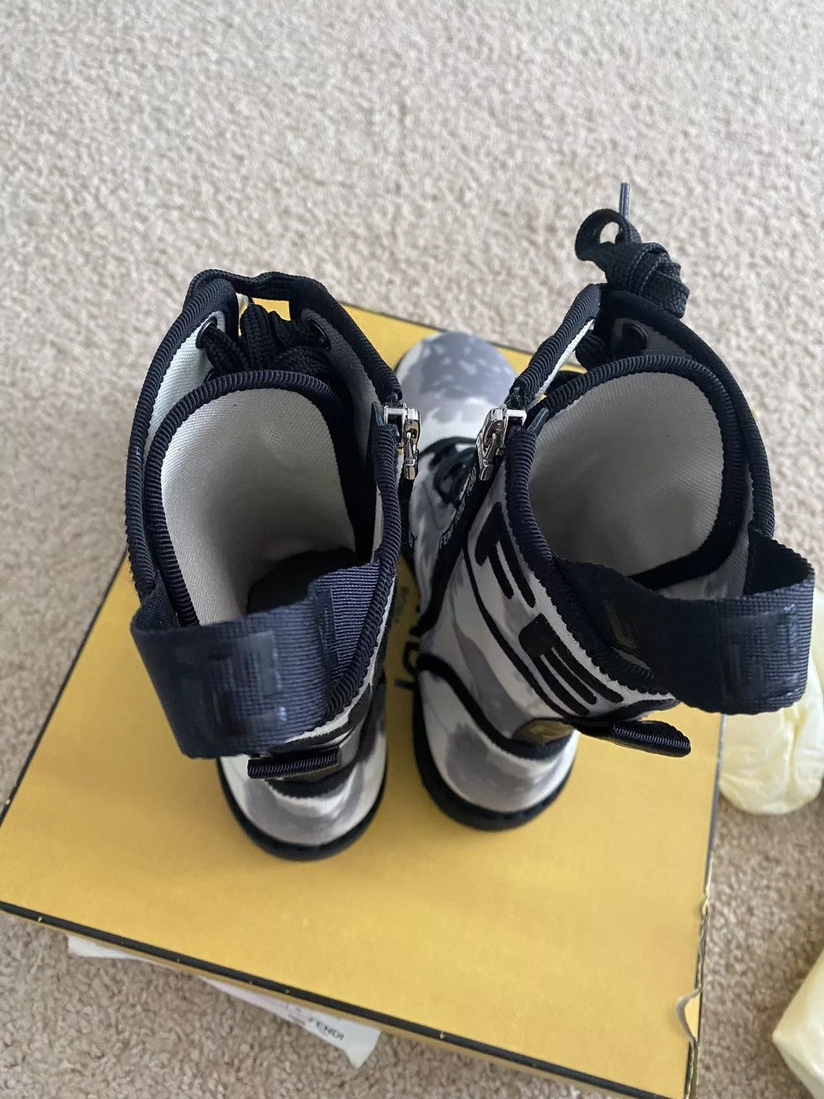 Fendi Boots Authentic Fendi biker boots Black