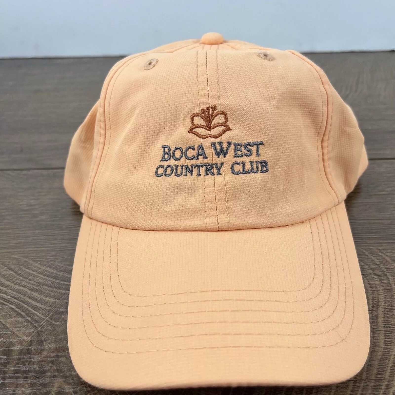 Other Hats Other Boca West Country Club Adjustable Hat Orange Adjustable Hat