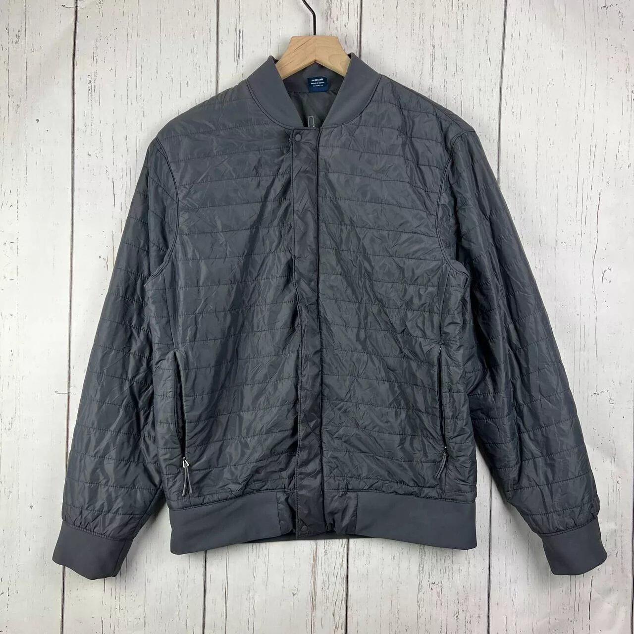 George Bombers George Bomber Lightweight Puffer Jacket Men 100% Polyester Gray