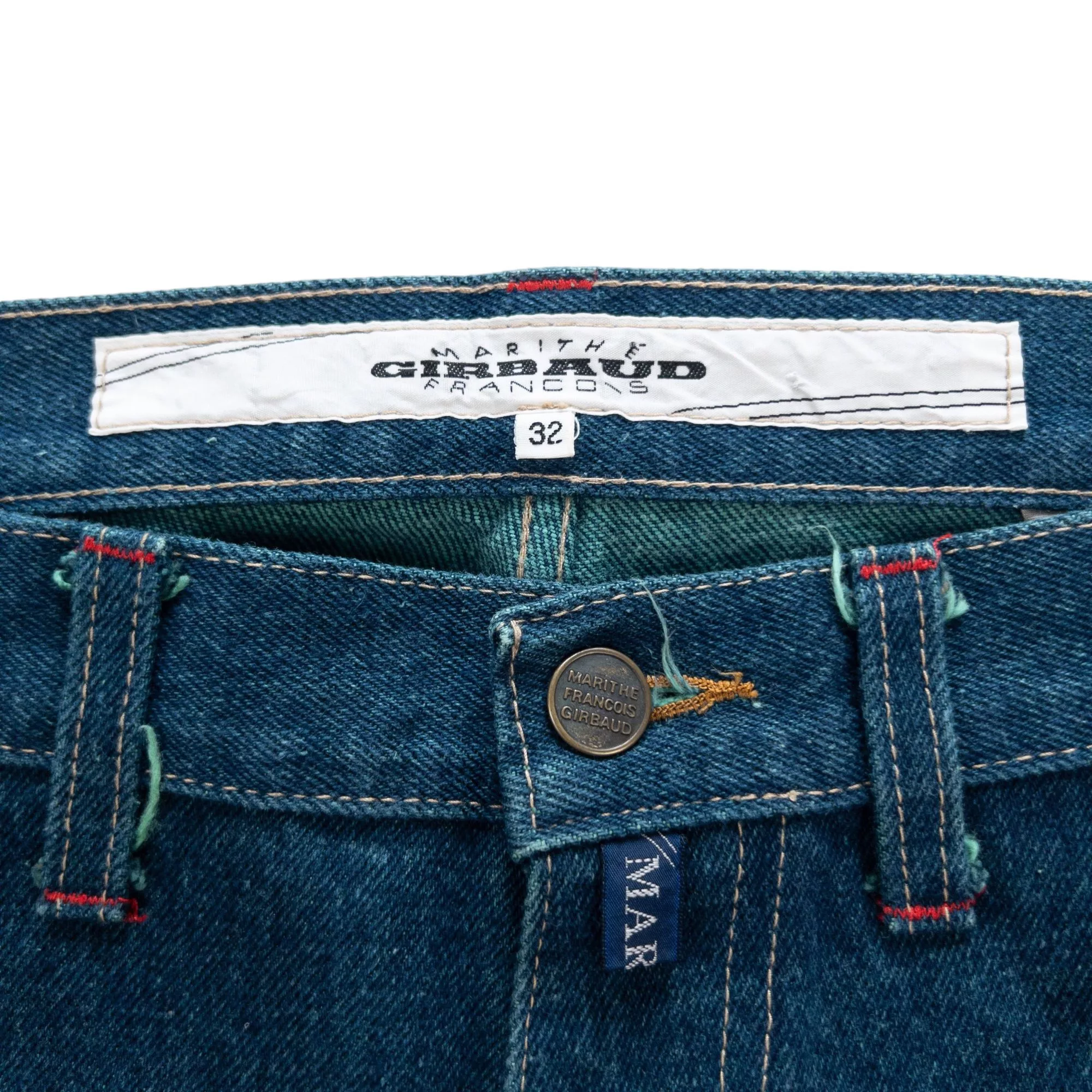 Marithe + Francois Girbaud Denim Vintage Marithe + Francois Girbaud Reverse Jeans Size W32 Blue