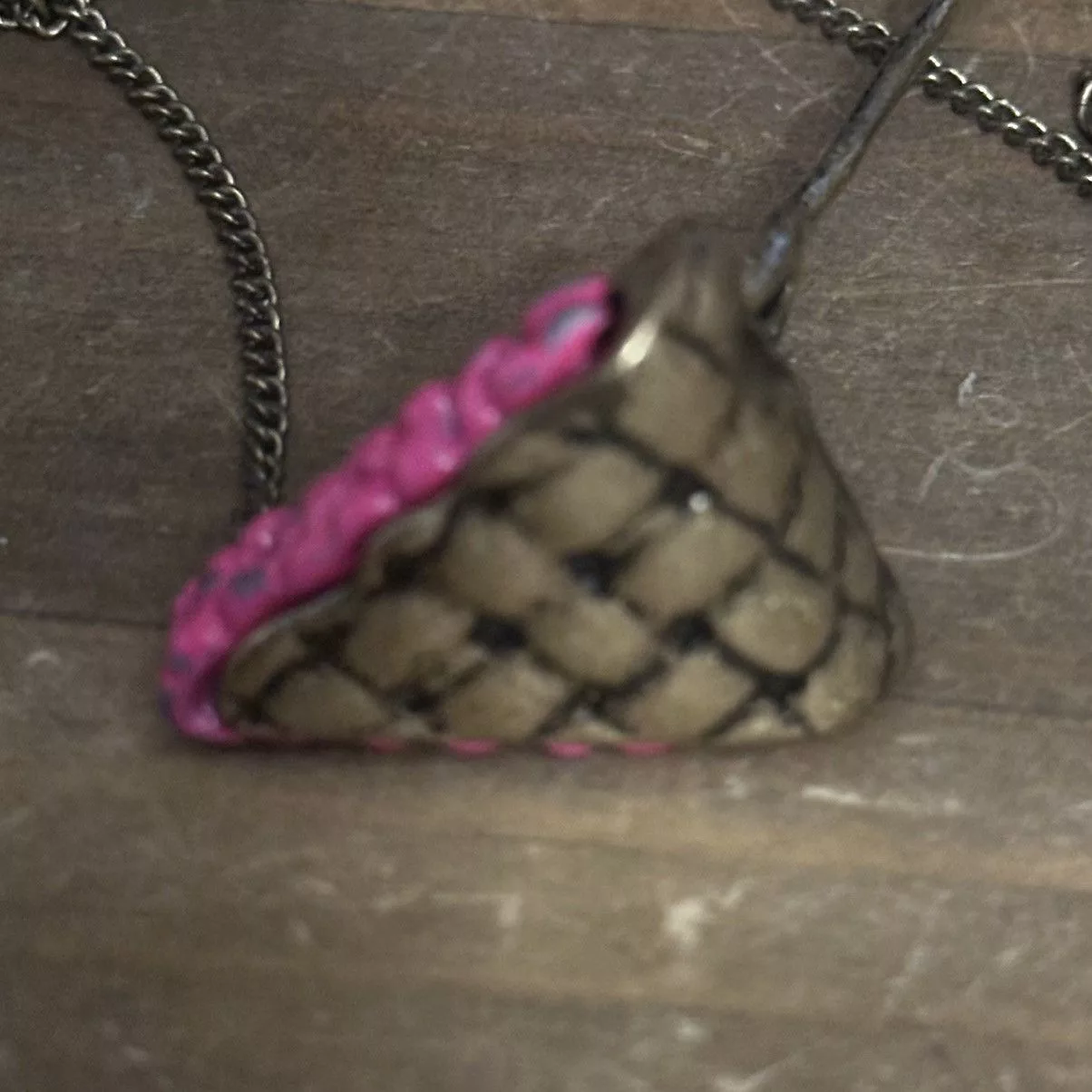 Other Necklaces Other Slice of pie with fork necklace Gold
