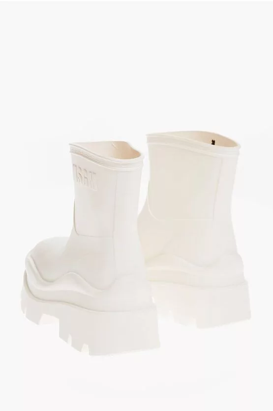 MSGM Boots MSGM og1mm0724 Carrion Sole Rubber Boots in White