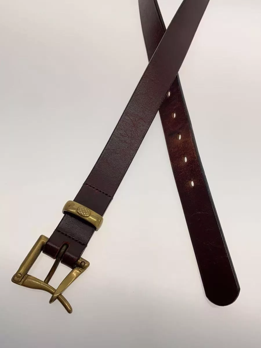 Needles Belts Needles Quick Release Buckle Leather Belt Brown