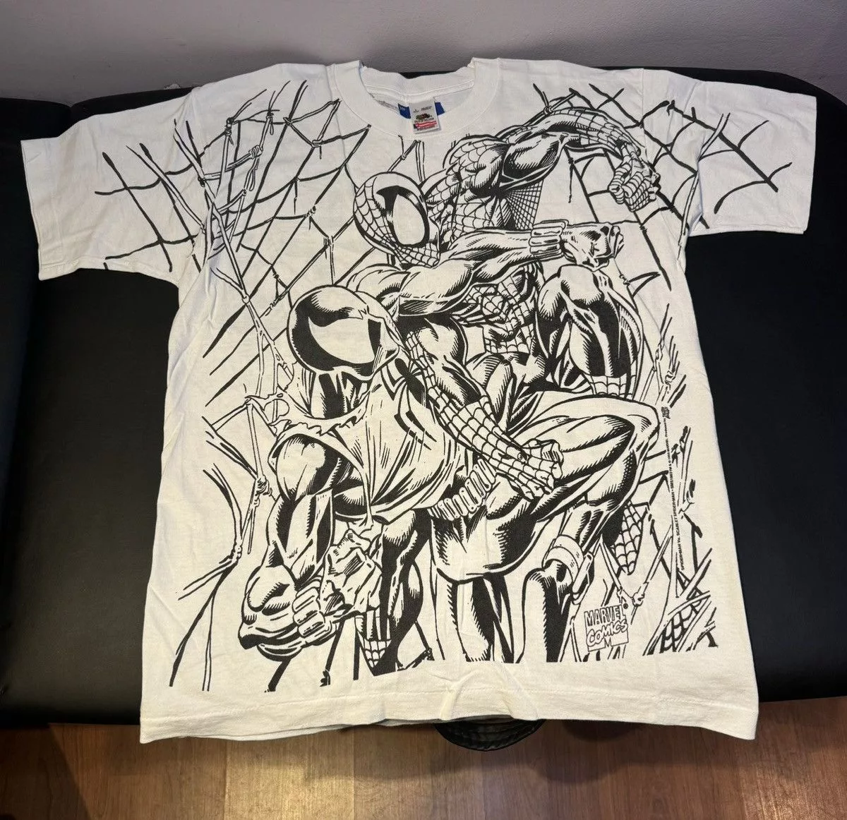 Marvel Comics Short Sleeve T Shirts Marvel Comics 1995 Spiderman scarlet spiderman marvel comic shirt vintage White