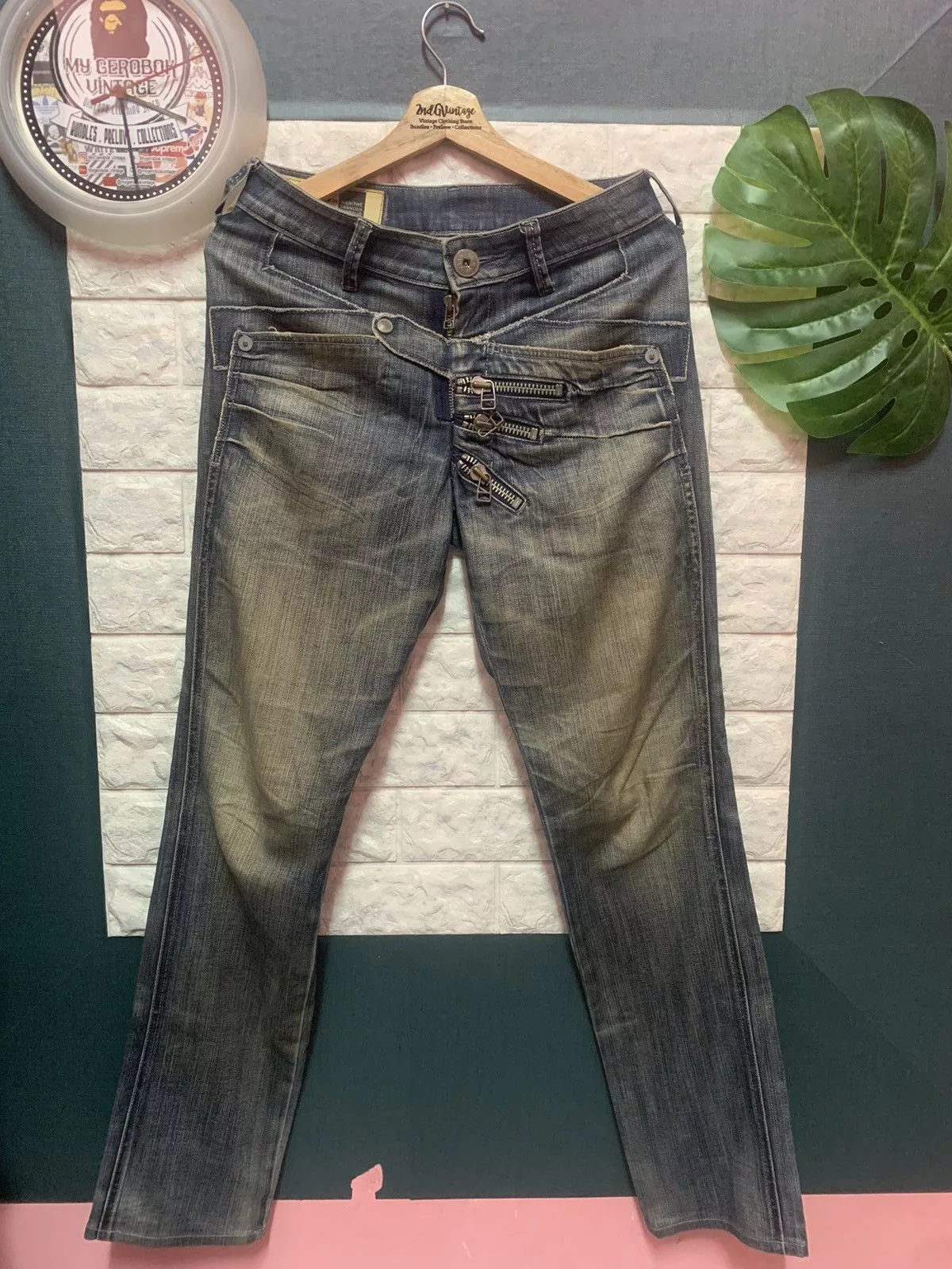 Designer Denim Designer × Marithe + Francois Girbaud RARE!! Denim Pants Marithe Francois Gitbaud Blue
