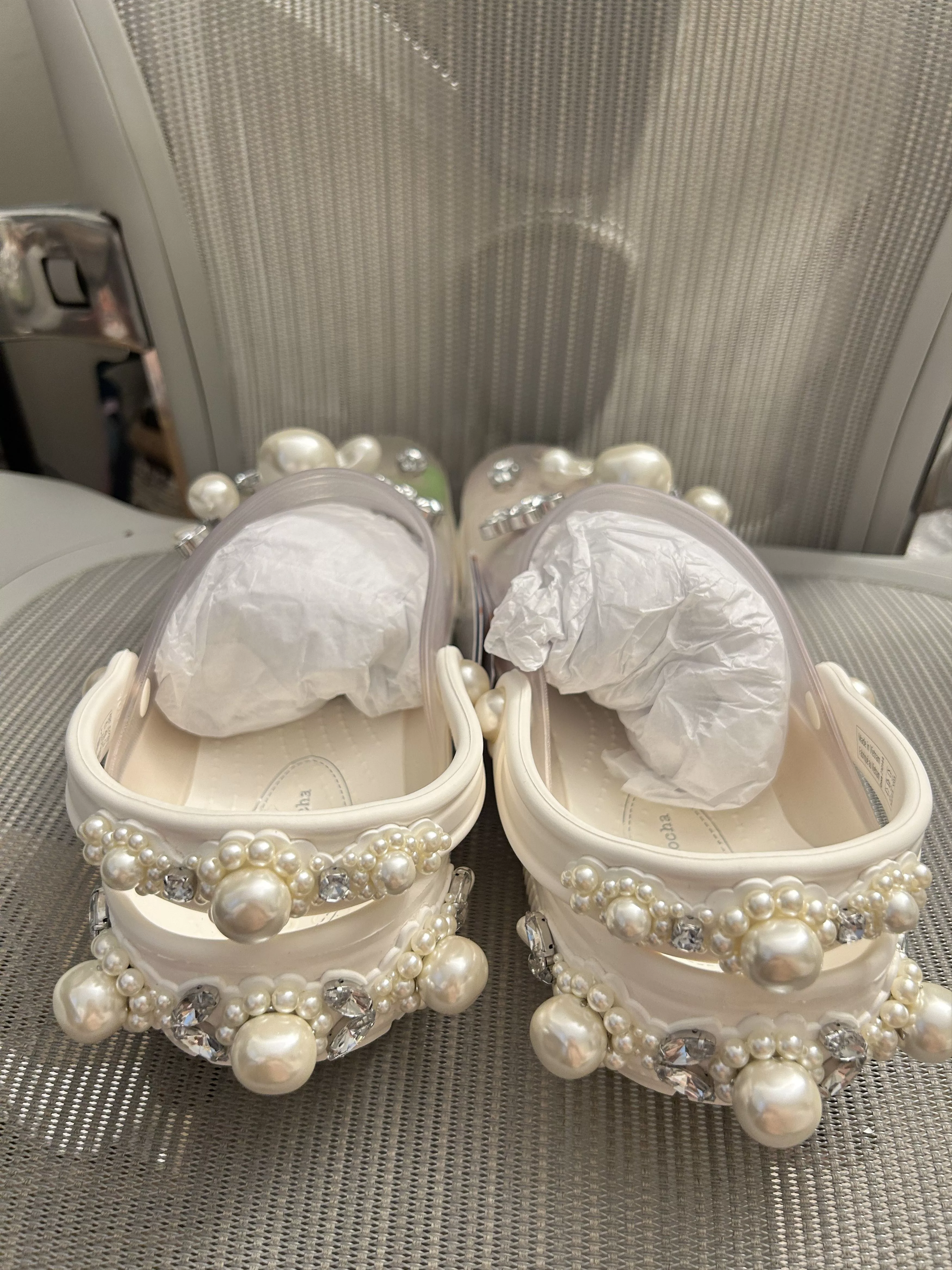 Crocs Slip Ons Crocs × Simone Rocha Crocs Classic Clog Simone Rocha Translucent (210144-0WV) White