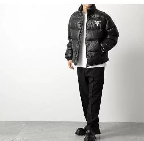 Prada Light Jackets $3.5K VALUE Prada Re-Nylon Padded Jacket Black