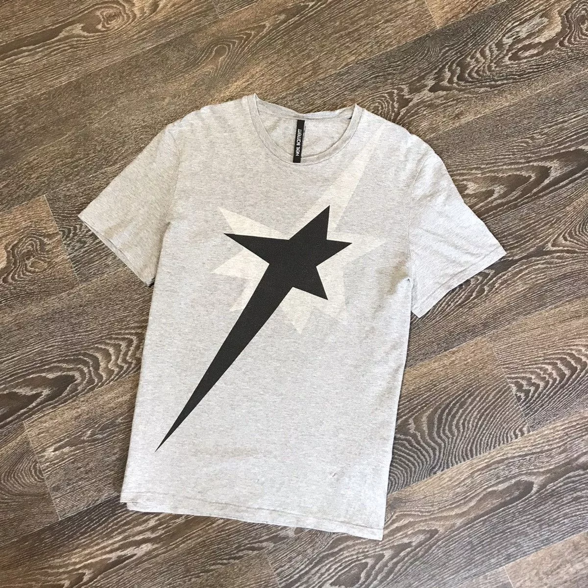 Neil Barrett Short Sleeve T Shirts Neil Barrett Iconic Tshirt mens size S Gray