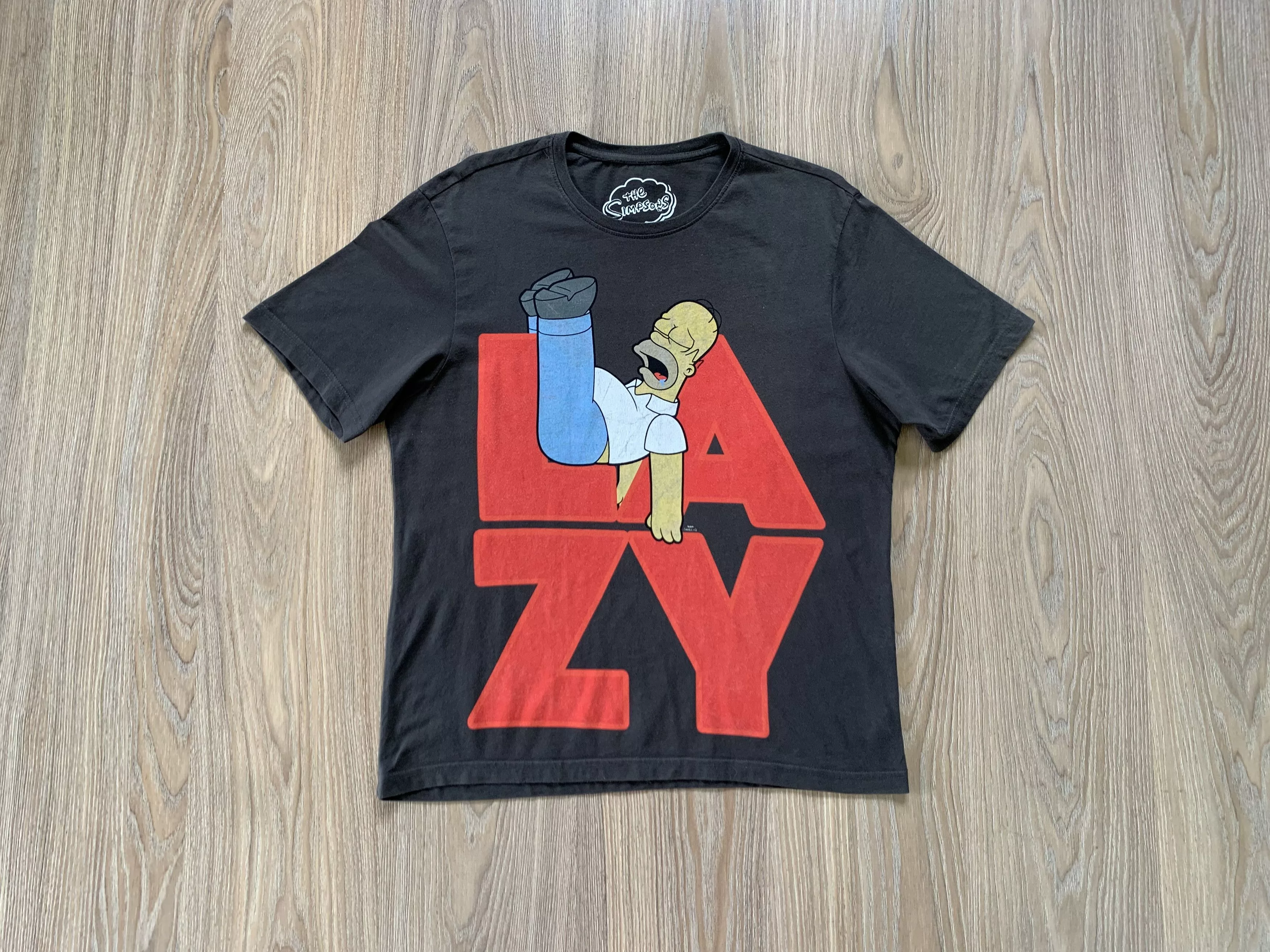 The Simpsons Short Sleeve T Shirts The Simpsons × Vintage Vintage The Simpsons 2013 Printed T-Shirt Brown Streetwear