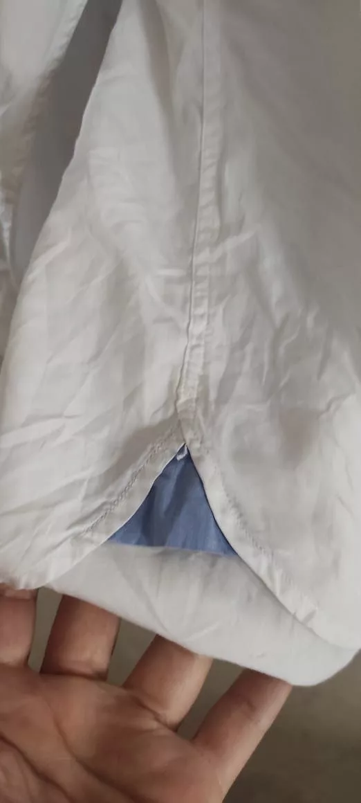 Massimo Dutti Shirts Button Ups MASSIMO DUTTI Mens White Shirt Regular Fit Cotton Excellent
