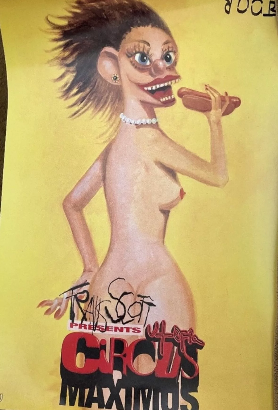 Travis Scott Miscellaneous Travis Scott Poster - Official Circus Maximus Tour Merch Yellow