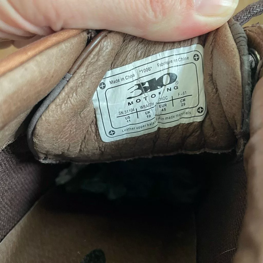 Other Boots Other 310 Motoring Wraith Chocolate Brown Leather Ankle Boots Lace