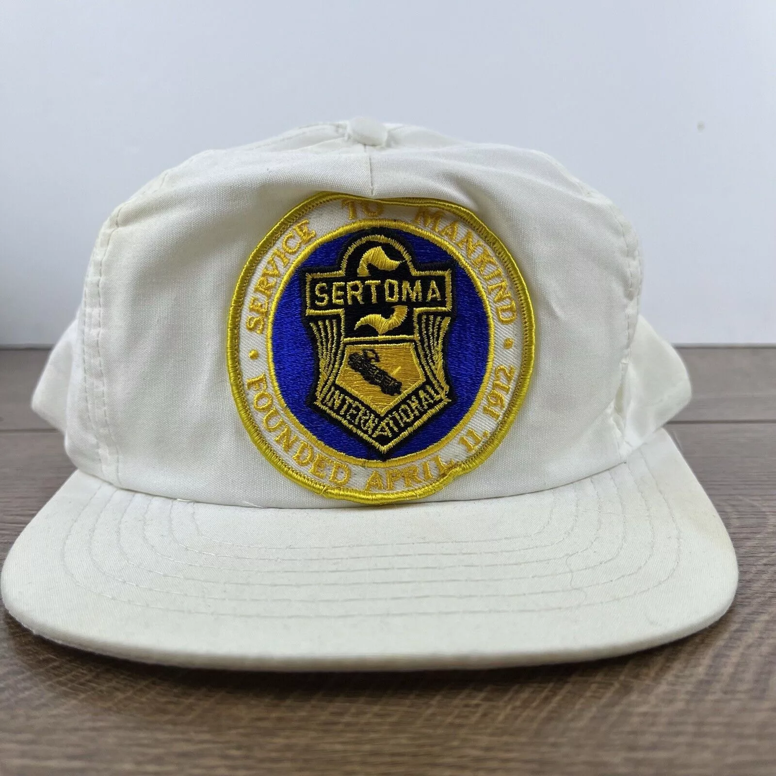 Other Hats Other Sertoma International Snapback Hat White Hat Adjustable Whit