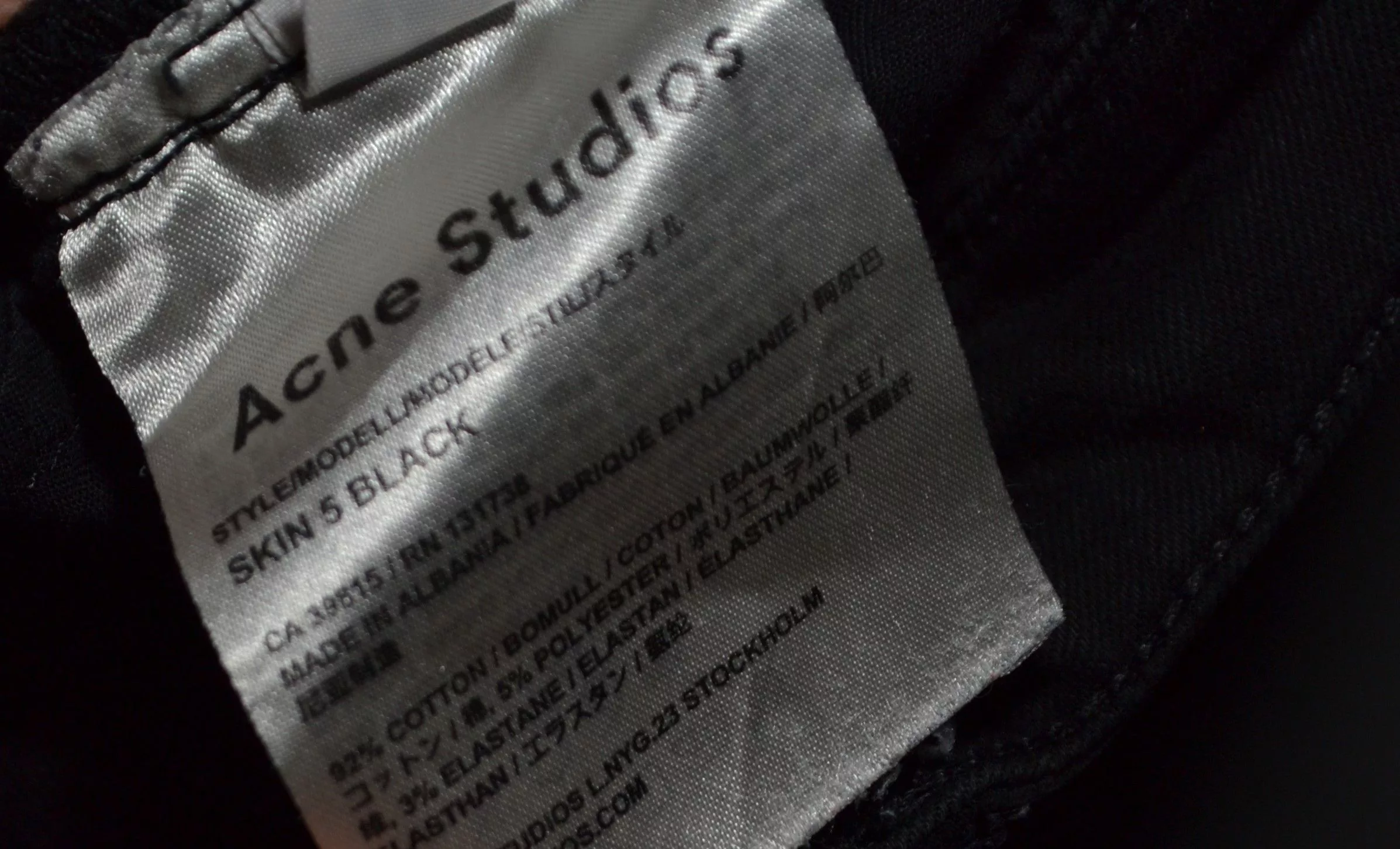 Acne Studios Jeans Acne Studios 27 32 Skin 5 Black Jeans
