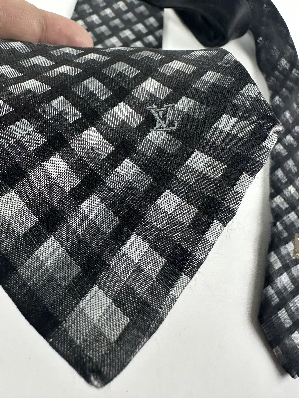 Louis Vuitton Ties Pocketsquares LOUIS VUITTON TIE Black