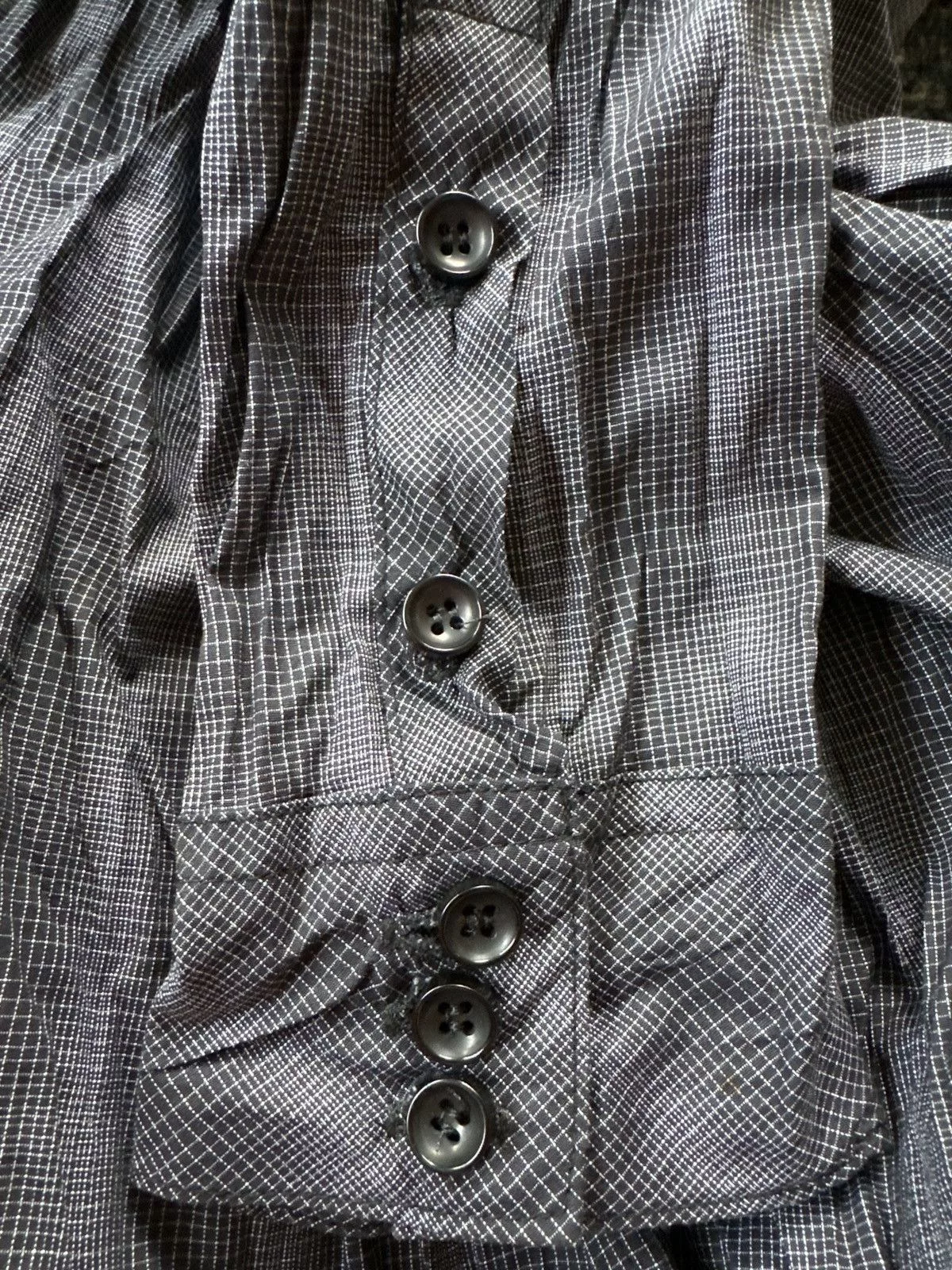 Rogue Shirts Button Ups Rogue Grey / Black Patterned Long-Sleeve Button-down Medium Gray