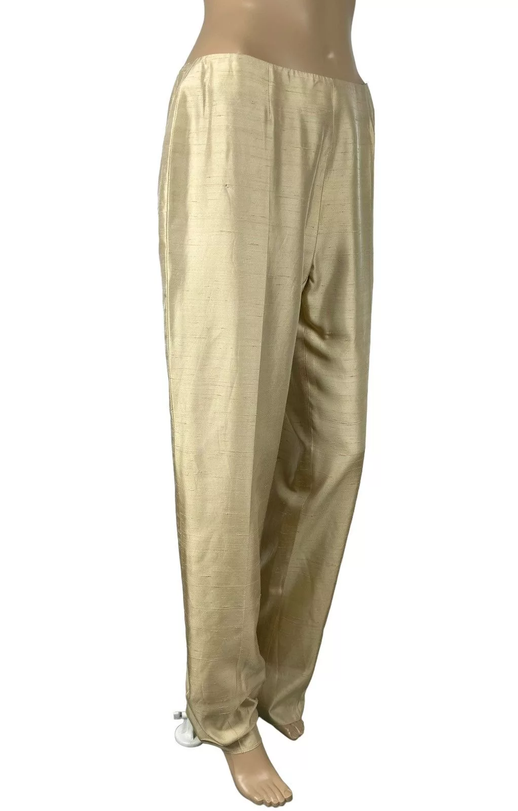 Max Mara Pants Max Mara Silk-Acetat Pants size US10 IT44 Beige